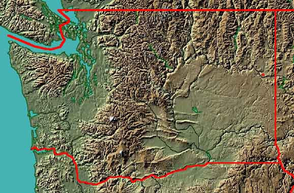 Washington topo map